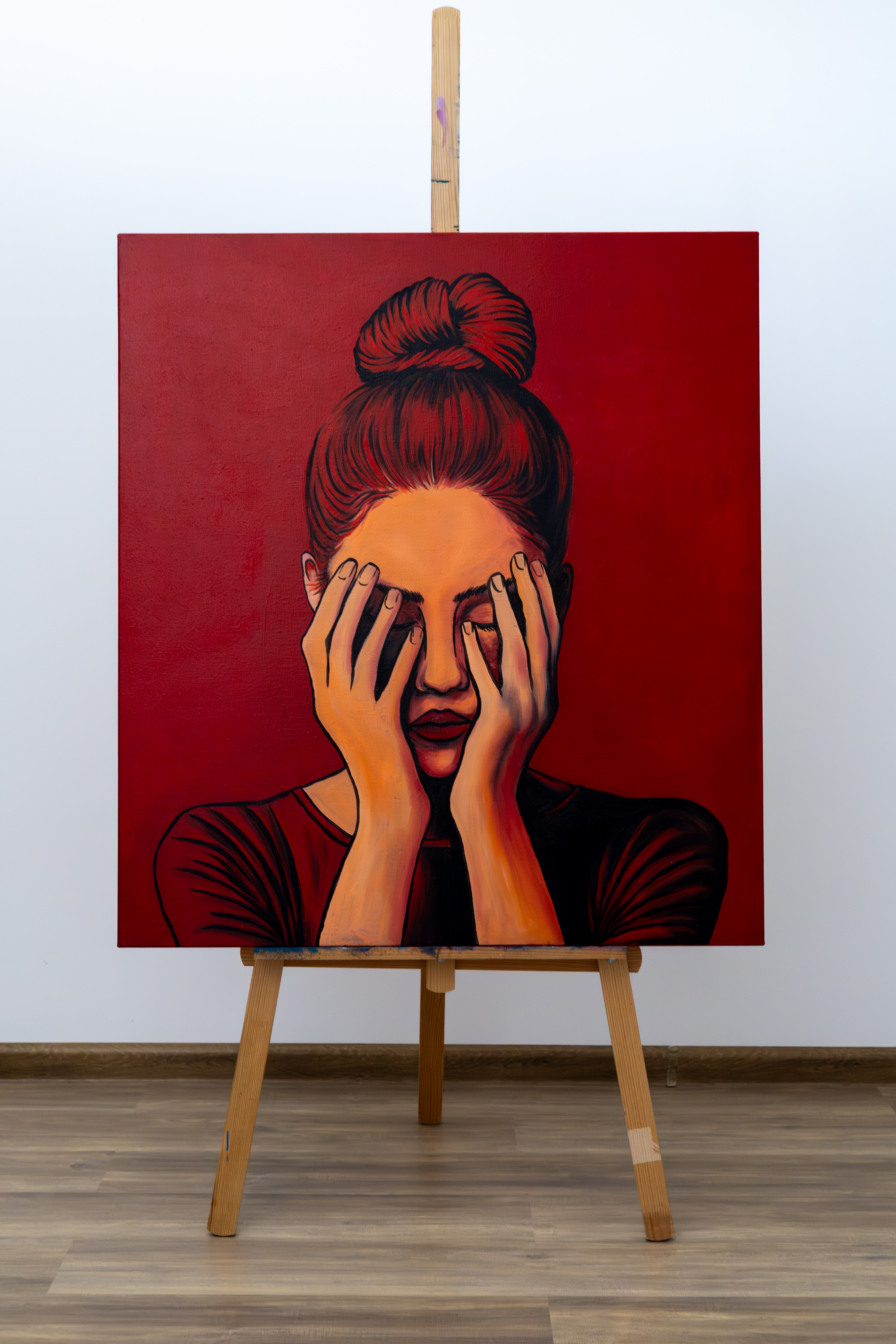 "Бессилие" — Масло • Хлопок • 90×100 см